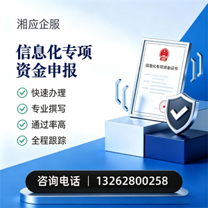 南阳信息化专项资金申报服务